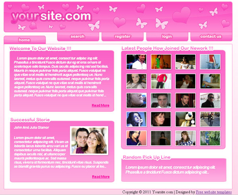 Free Valentine's Day Website Templates | Website Templates Blog