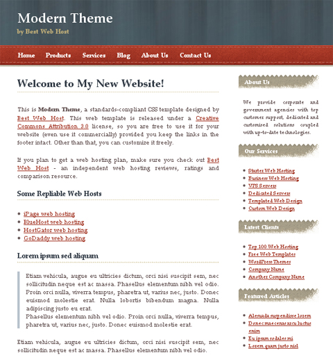 Free Personal Website Template