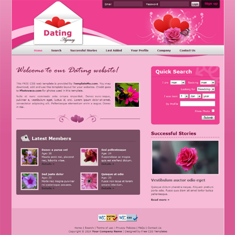 free website template