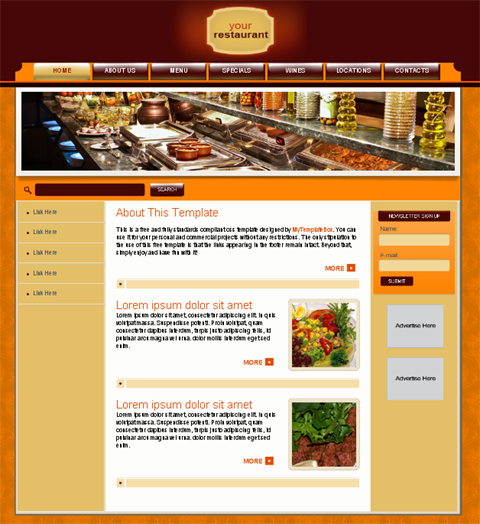 free web template - fast food