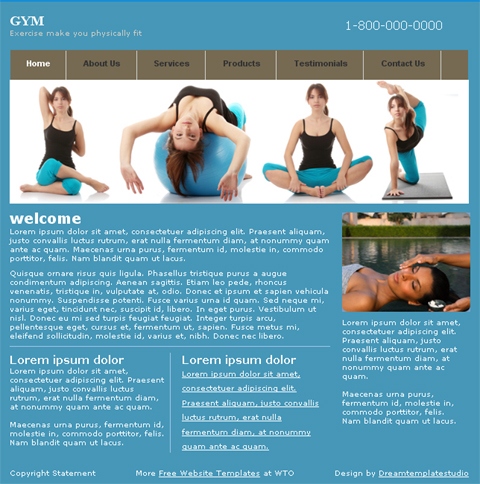free web template - gym
