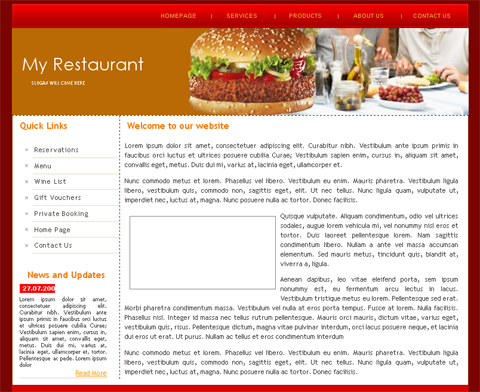 free web template - my restaurant