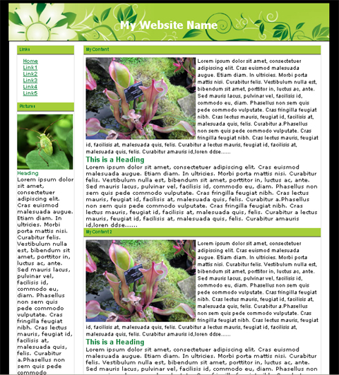 free flower website template