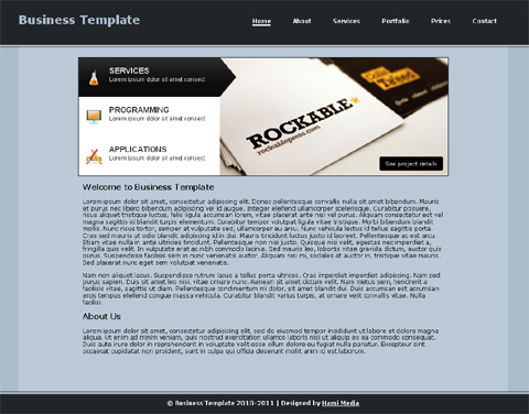 business web template