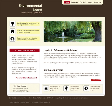 free website layout