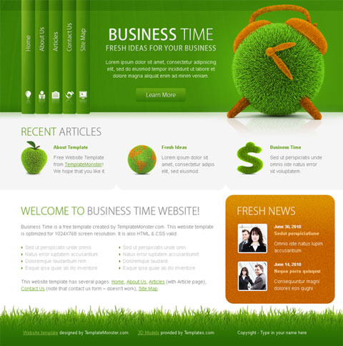 Free Business Website Templates on Best Free Business Website Templates   Website Templates Blog