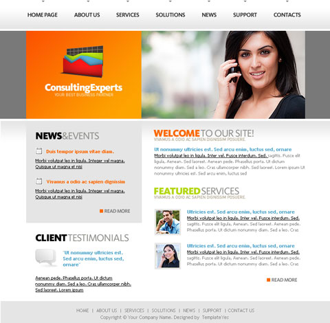 Free Business Website Templates on Best Free Business Website Templates   Website Templates Blog