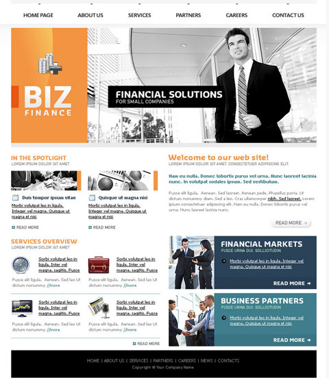 Free Business Website Template