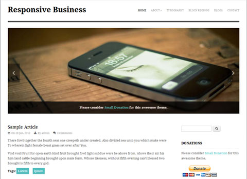 Responsive-Business Free Responsive Drupal Theme