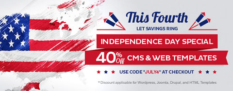 Save 40% on CMS and Web templates