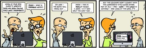 Web design comics