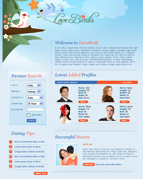 free website layout