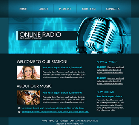free web template - online radio