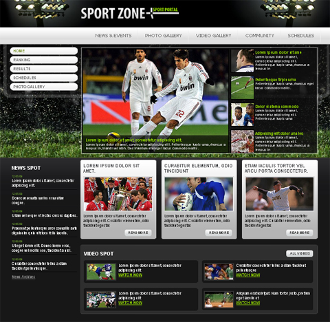 free web template - sport zone