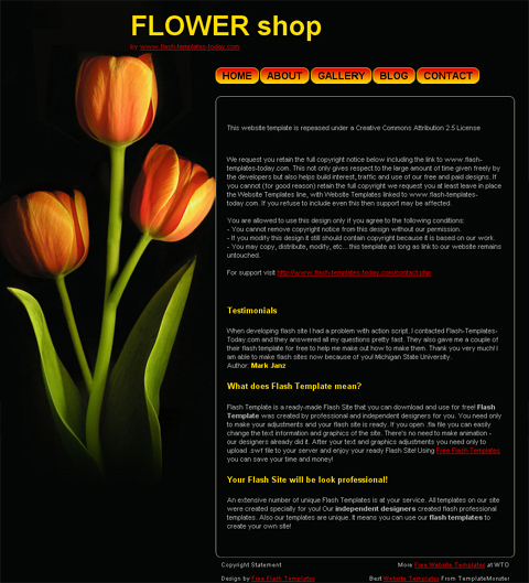 flower web design