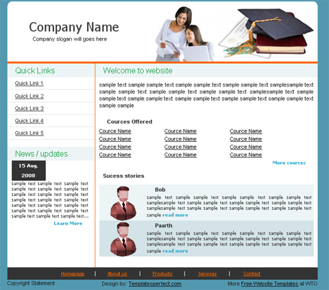 free web template - Education-2