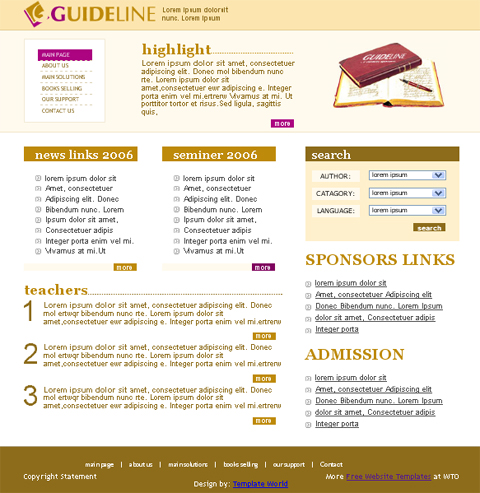free web template - Guideline