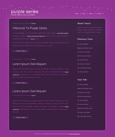 free web template - purple series