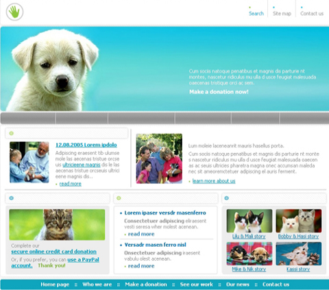 Puppies Website Template