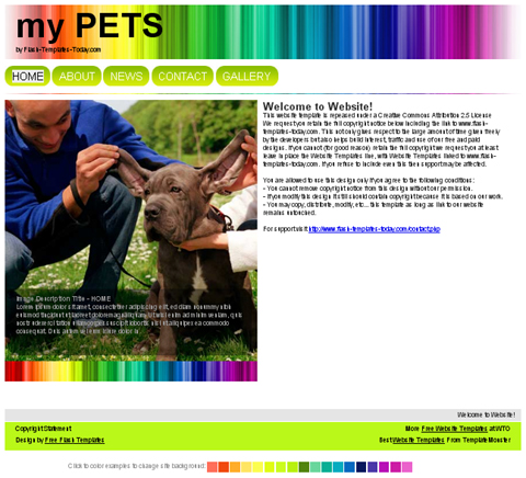 free web template - my pet