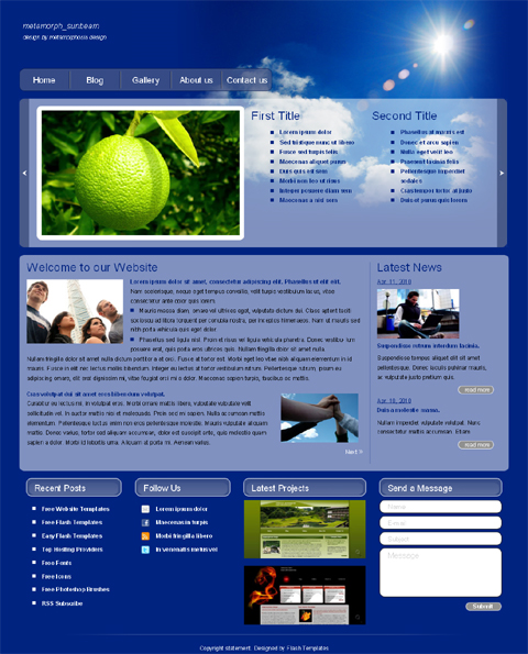 free website template