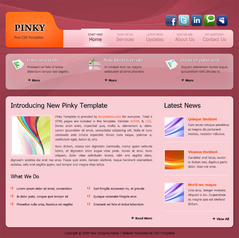 free website template