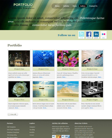 free website template