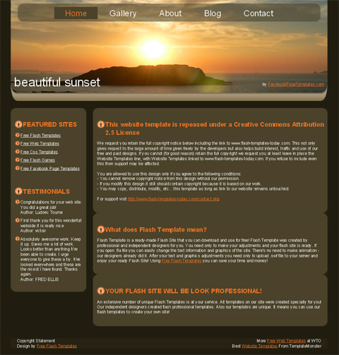 Free Website Template