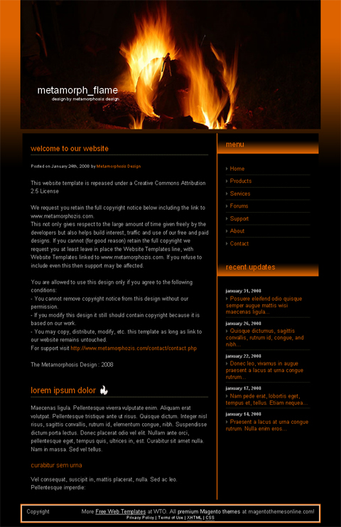 free web template