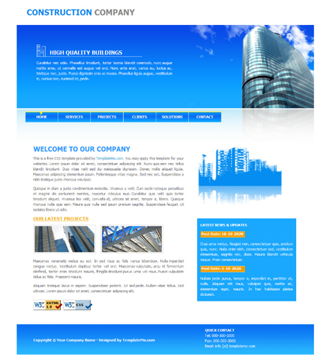 free web template
