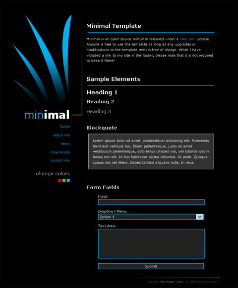 download a free website template