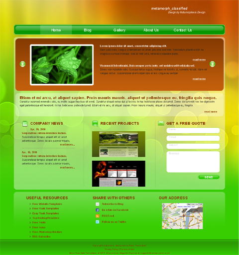 free website template