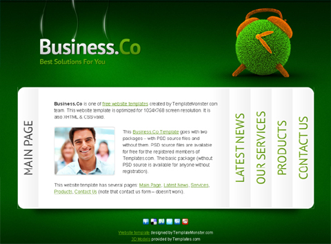 download a free website template