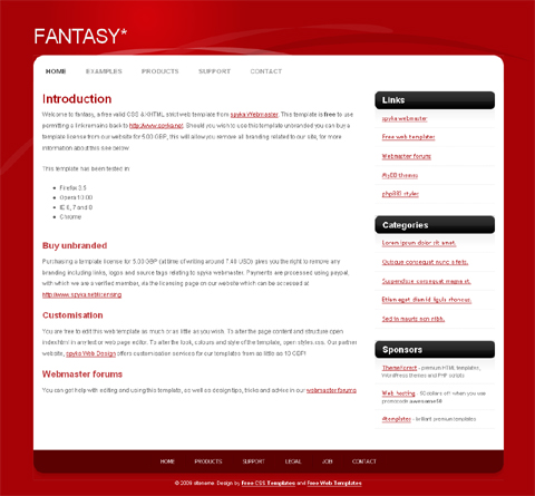 free website template