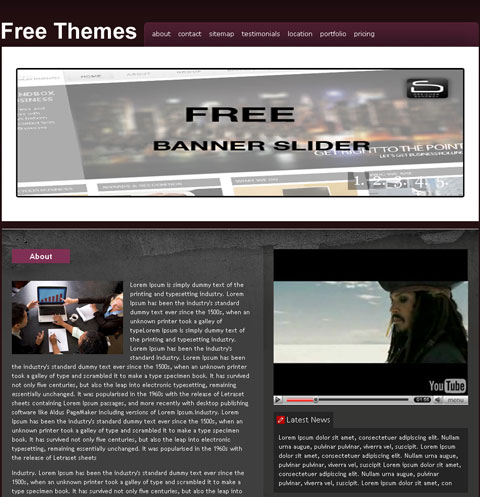 free website template