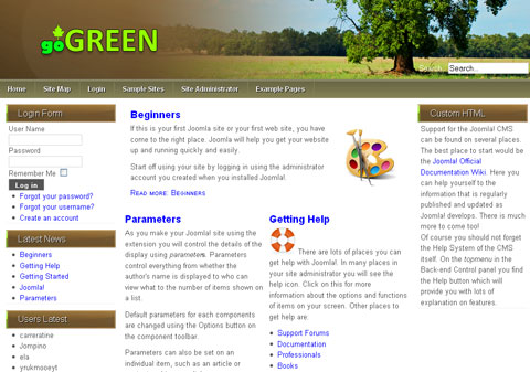 free website template