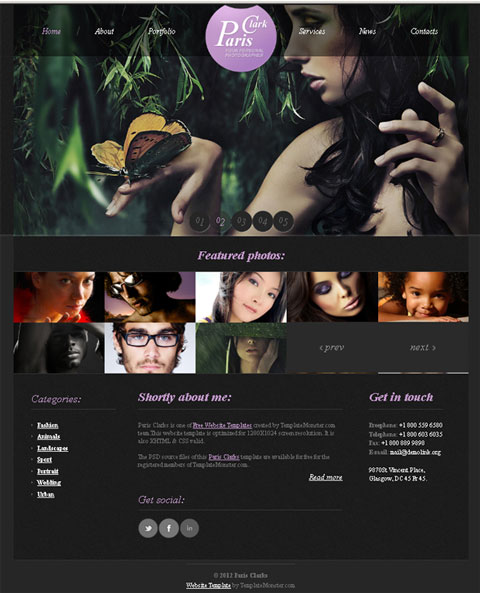 free website template