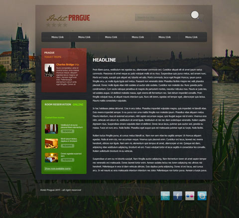 Free PSD Website Template