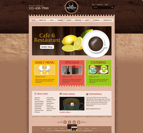 Free PSD Website Template