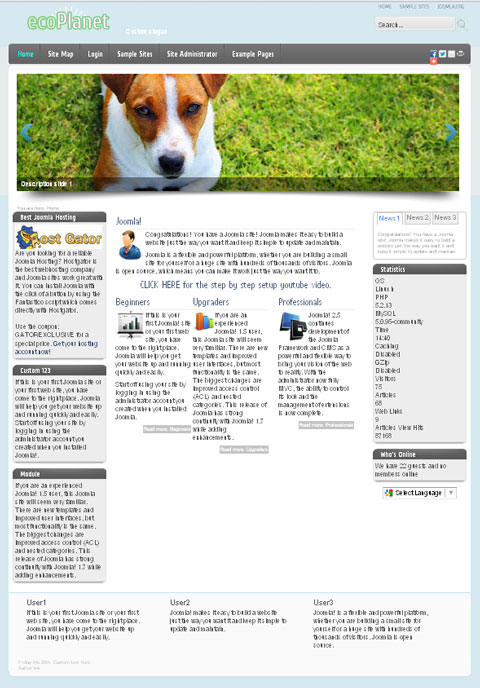 free website template