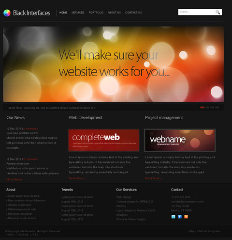 free website template