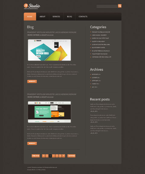 free website template