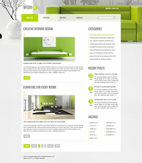 Free-Joomla-Interior-Template