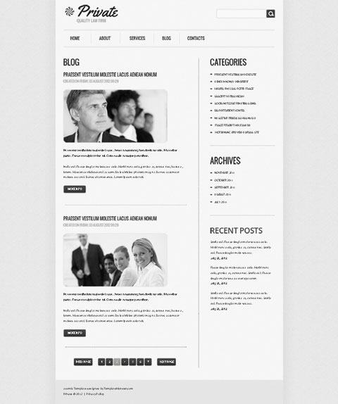 free website template