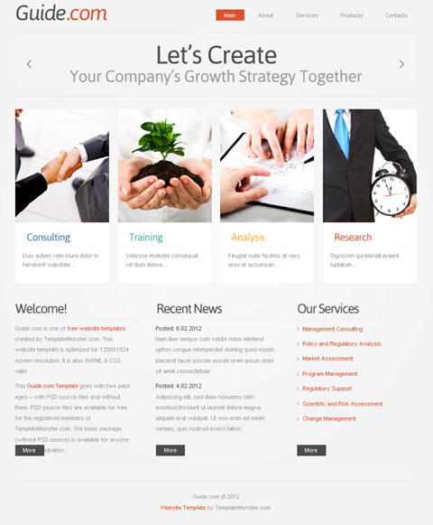 free website template