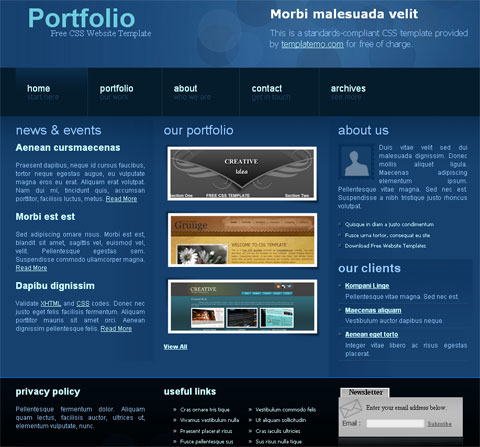 Free Portfolio Template