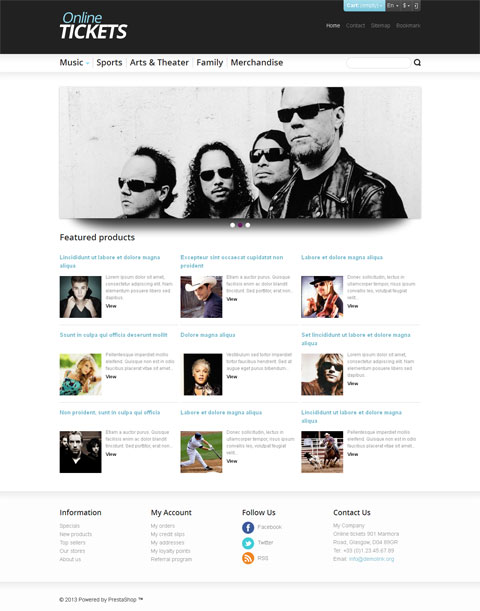 PrestaShop Responsive Theme