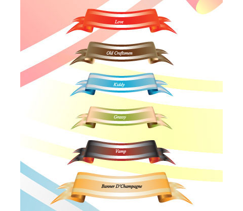 Free Vector Ribbons