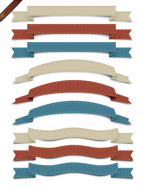 Free Vector Ribbons