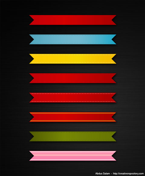 Free Vector Ribbons